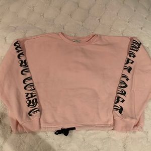 F21 “west coast” pullover pink sweatshirt